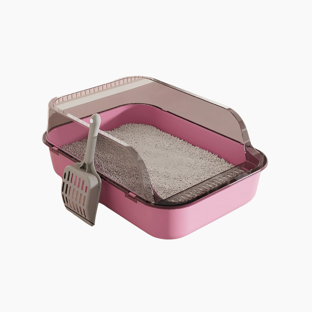 Semi-enclosed Litter Box