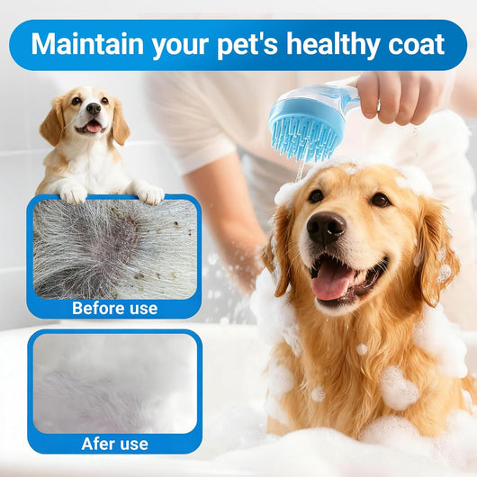 Pet Bath Shampoo Brush