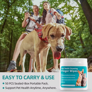 Pet Dental Finger Wipes