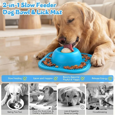 2-in-1 Dog Lick Bowl
