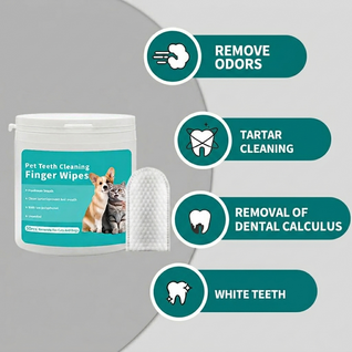Pet Dental Finger Wipes