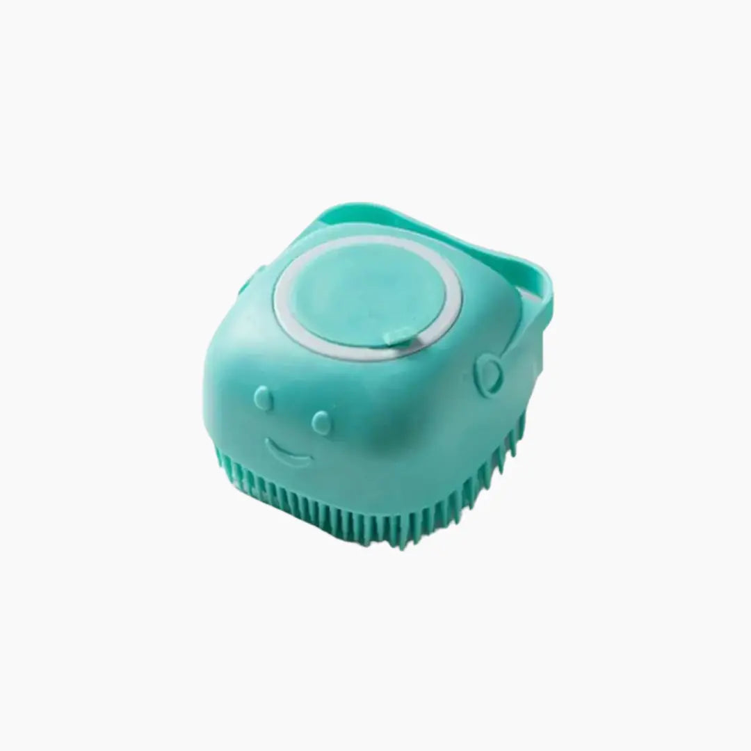 Silicone Grooming Brush With Shampoo Dispenser